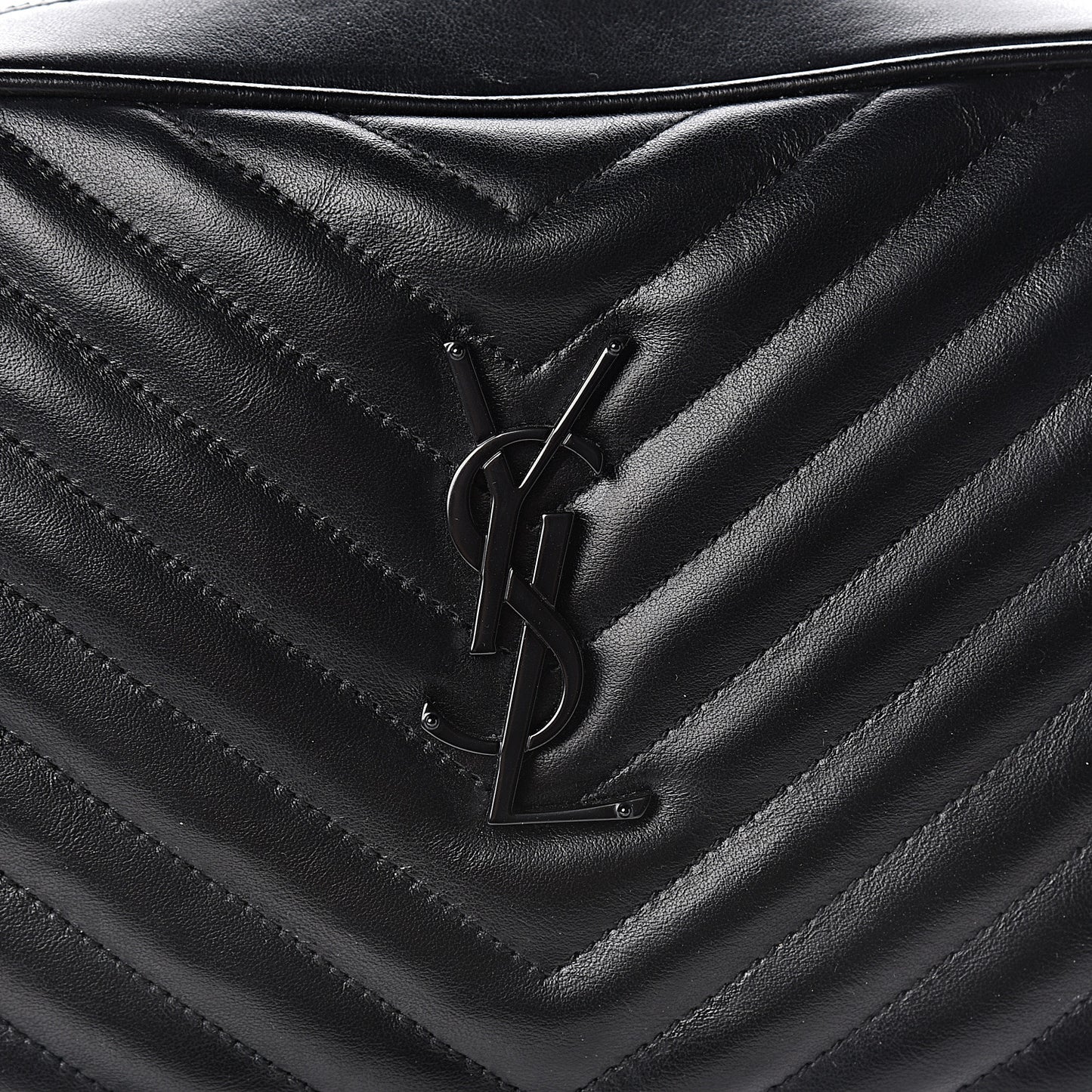 Calfskin Matelasse Monogram Lou Camera Bag Black
