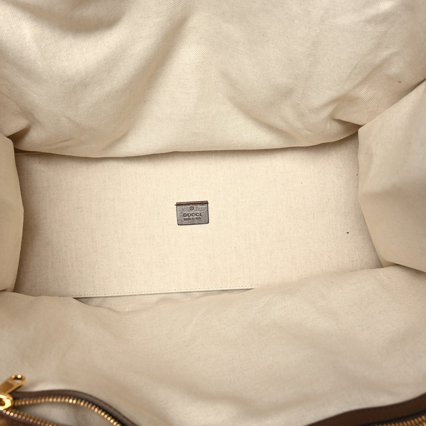 GG Supreme Monogram Fake/Not Large Retro Interlocking G Tote Bag Beige Brown Sugar