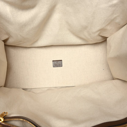Gucci GG Supreme Monogram Fake/Not Large Retro Interlocking G Tote Bag Beige Brown Sugar 5 of 11