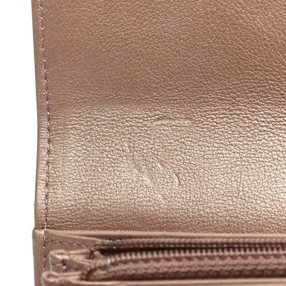 Chanel Metallic Aged Calfskin Quilted Reissue Large Gusset Flap Wallet Gold 9 of 9