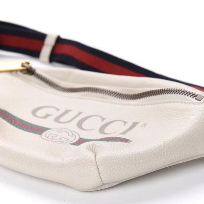 Gucci Grained Calfskin Small Logo Belt Bag White 7 of 11