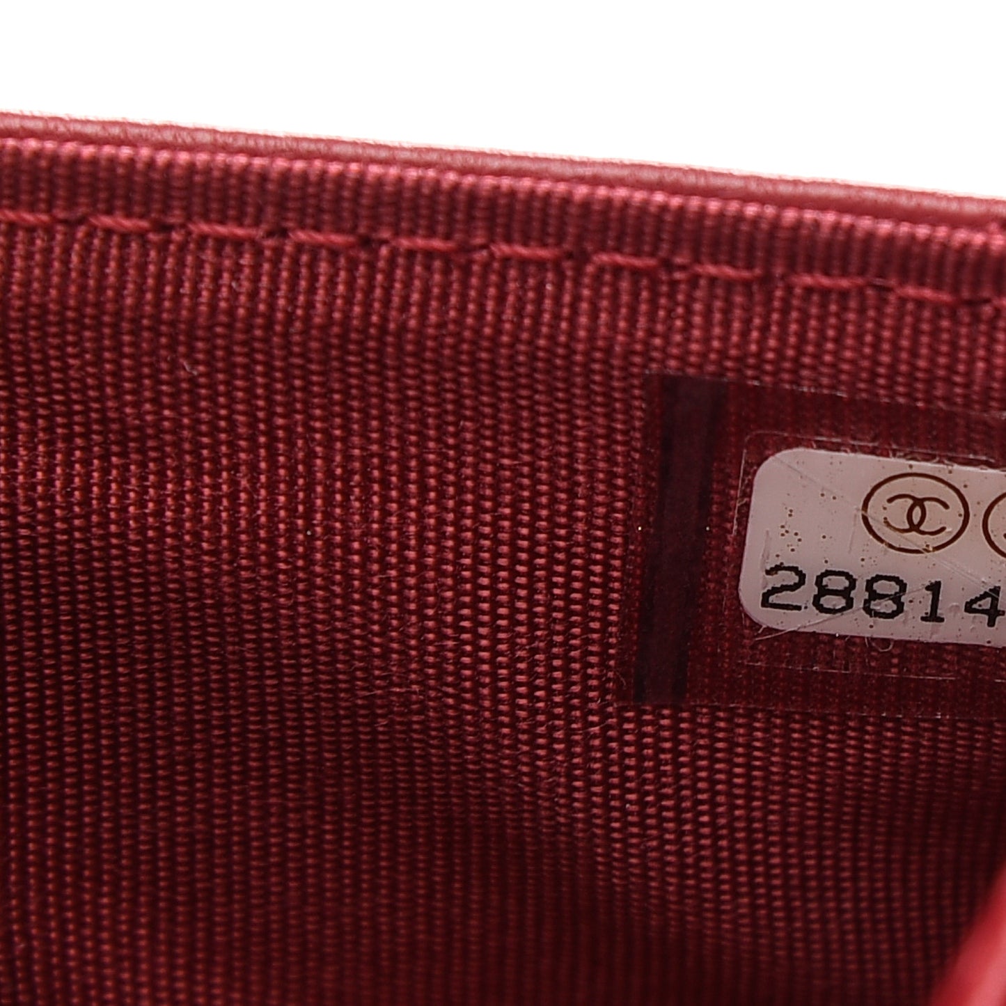 Goatskin Quilted Chanel 19 Flap Wallet Dark Pink