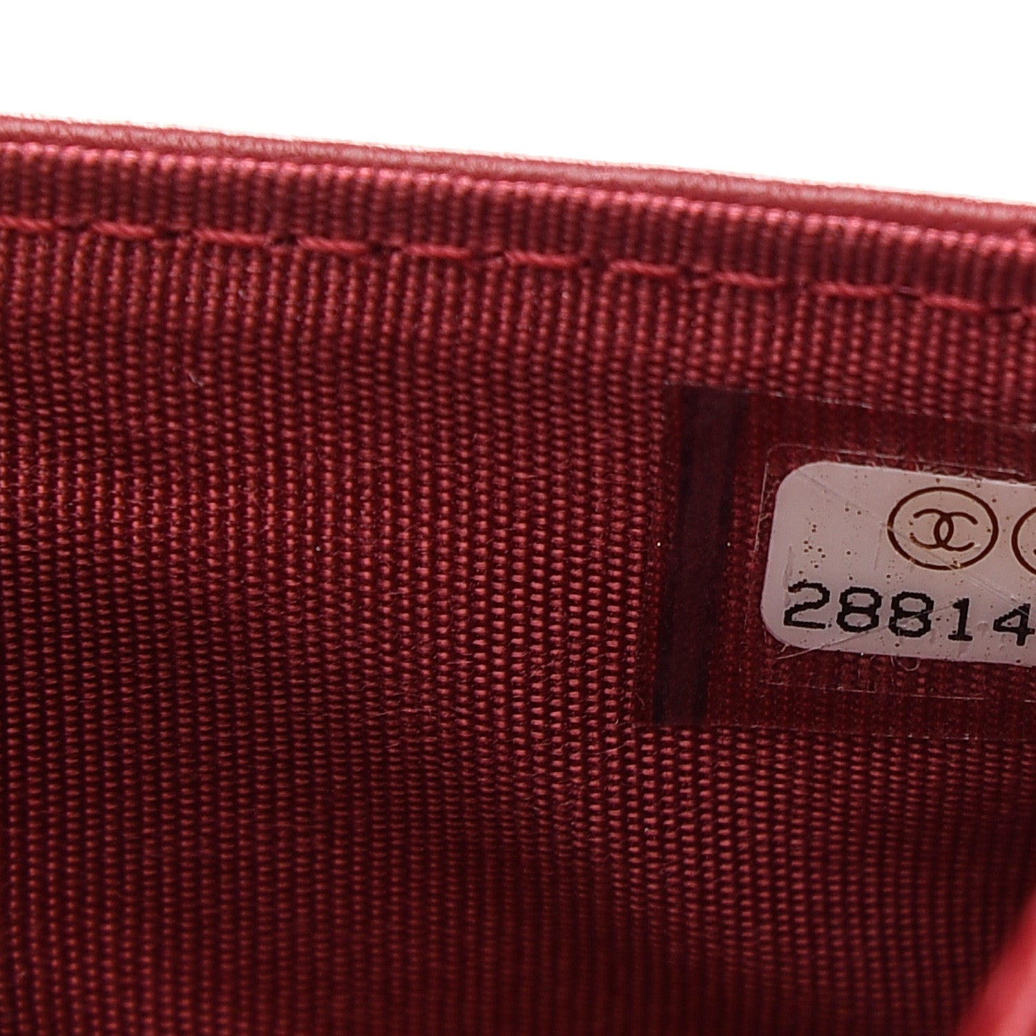 Chanel Goatskin Quilted Chanel 19 Flap Wallet Dark Pink 7 of 8