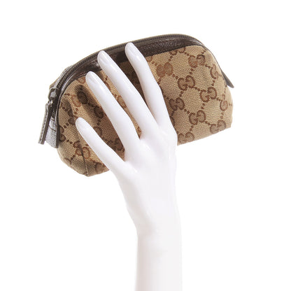 Gucci Monogram Small Balthus Cosmetic Case Beige Ebony Cocoa 2 of 7