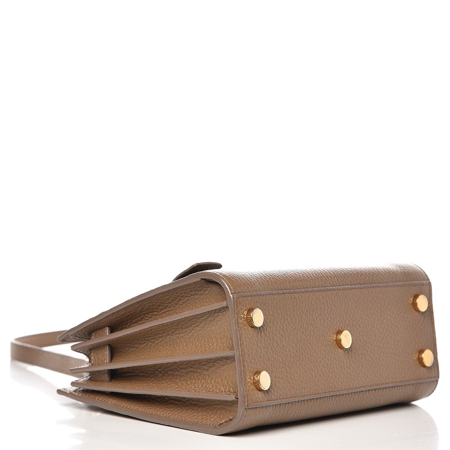 Saint Laurent Grained Calfskin Nano Sac De Jour Poudre Taupe 4 of 10