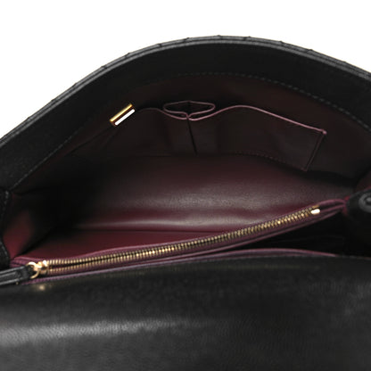Chanel Caviar Lizard Quilted Medium Coco Handle Flap Black 5 of 10