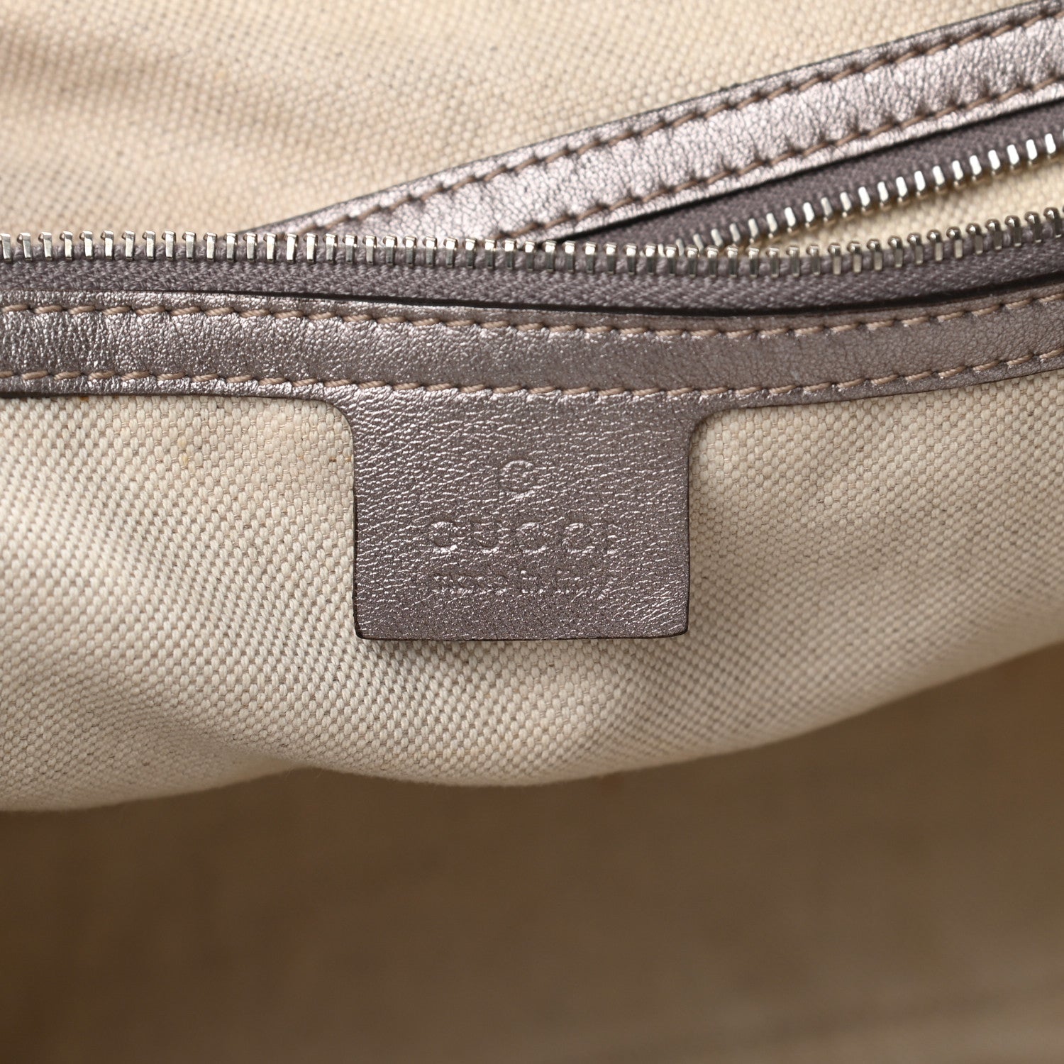 Gucci Metallic Guccissima Large GG Twins Tote Mauve 6 of 20