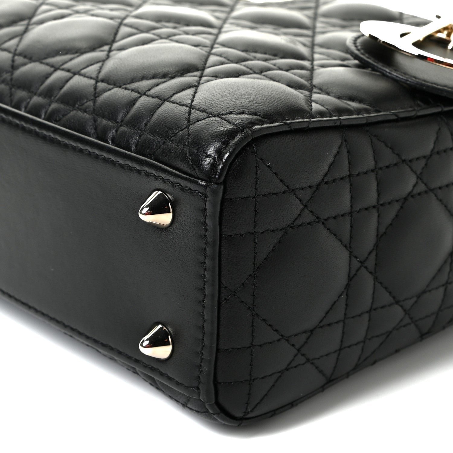 Christian Dior Lambskin Cannage Small My ABCDior Lady Dior Black 5 of 8