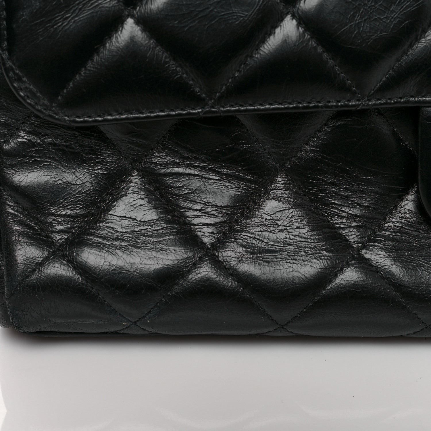Chanel Glazed Calfskin Quilted Small CC Delivery Tote Black 11 of 12
