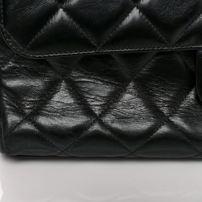 Chanel Glazed Calfskin Quilted Small CC Delivery Tote Black 11 of 12