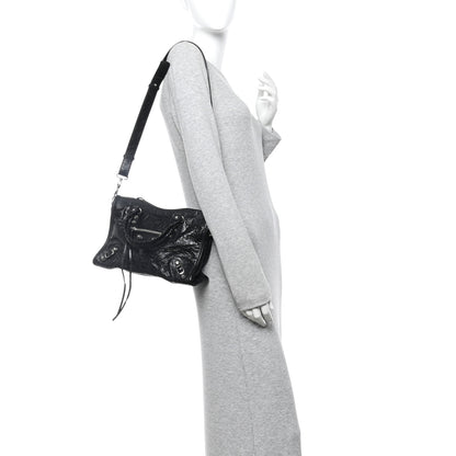 Balenciaga Agneau Arena Silver Hardware Small Le City Black 2 of 14