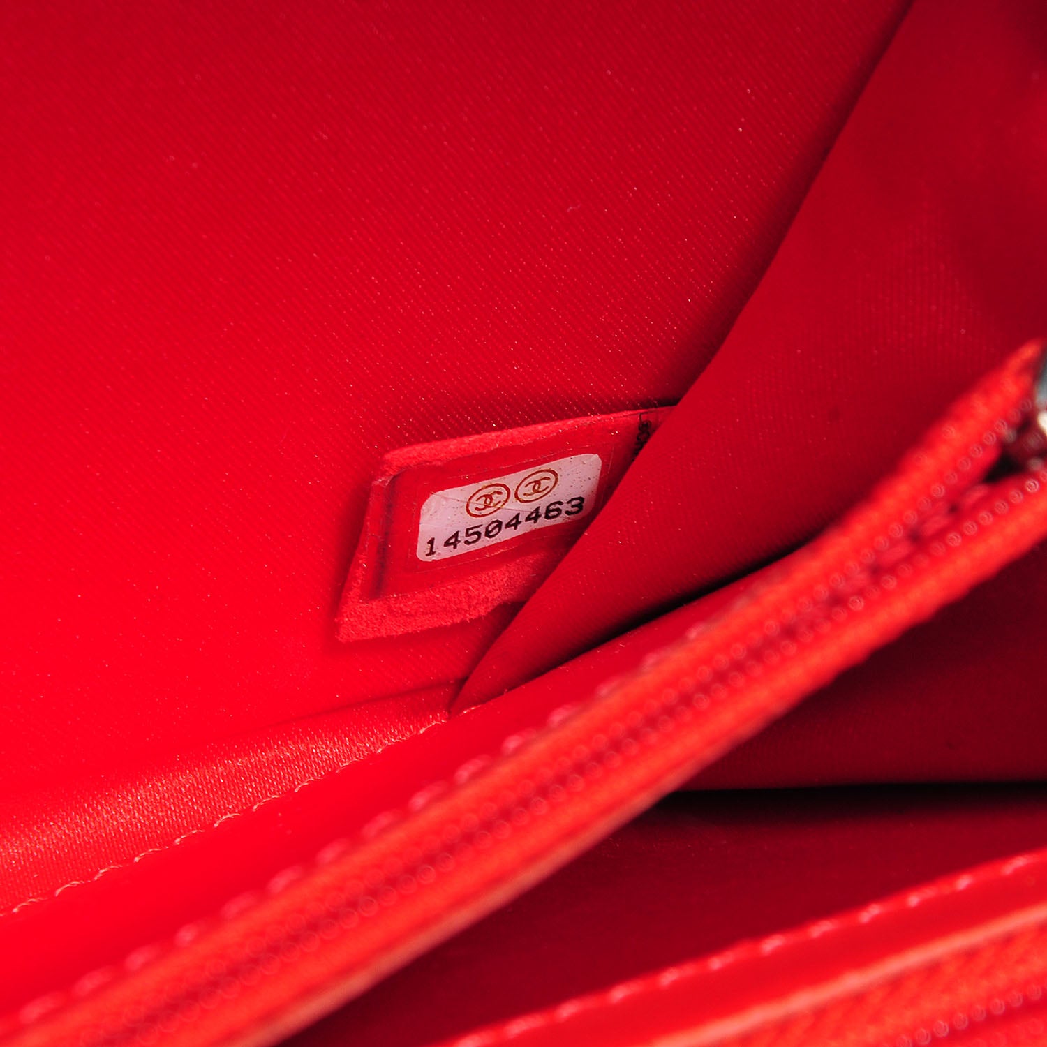 Chanel Patent Quilted Brilliant Clutch Flap Red 6 of 7