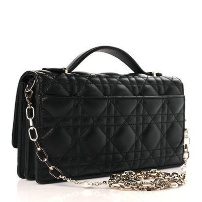 Christian Dior Lambskin Cannage Mini My Dior Bag Black 3 of 9
