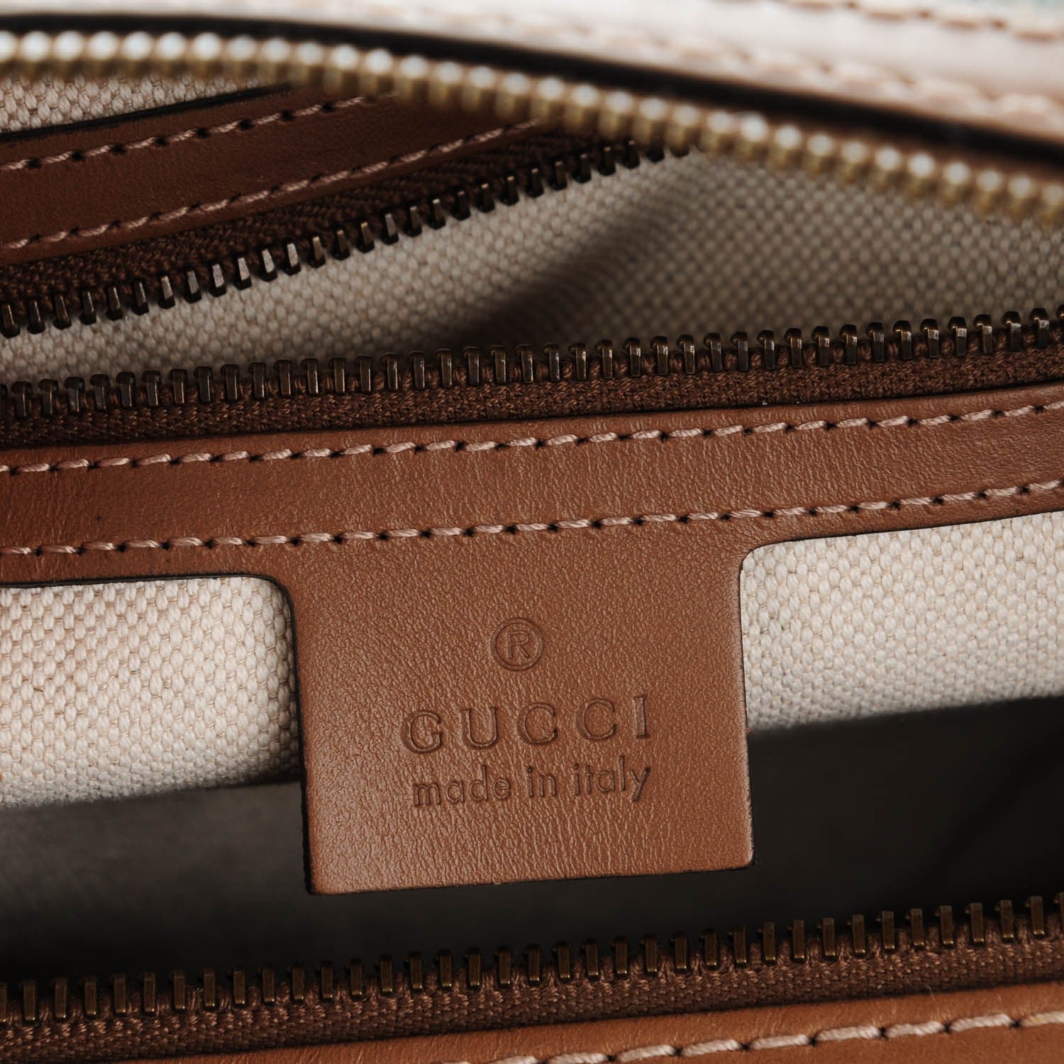 Gucci Denim Monogram Vintage Web Medium Boston Blue 6 of 7