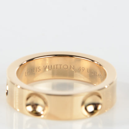 Louis Vuitton 18K Yellow Gold Small Empreinte Ring 49 5.5 3 of 4