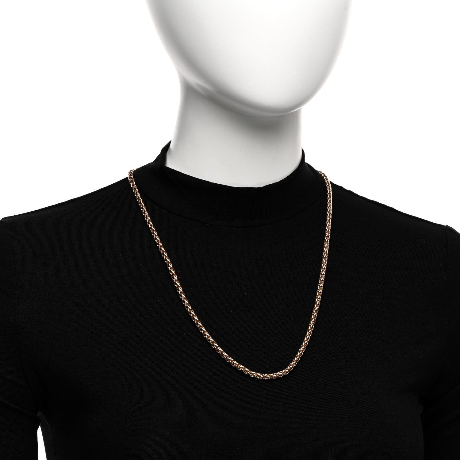 David Yurman 18K Rose Gold 4mm Wheat Chain Necklace 24" 2 of 4