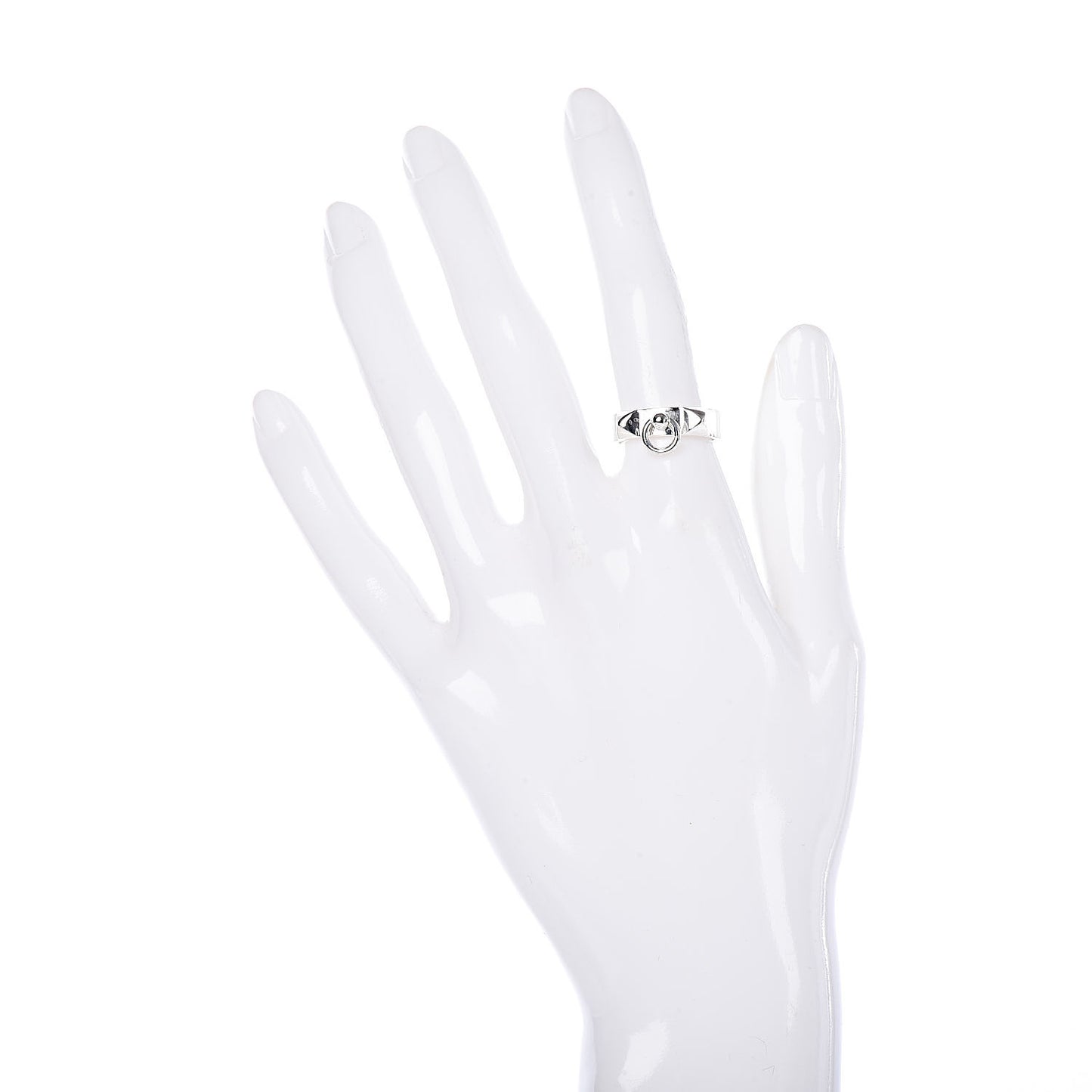 Sterling Silver PM Collier De Chien Ring 51 5.75