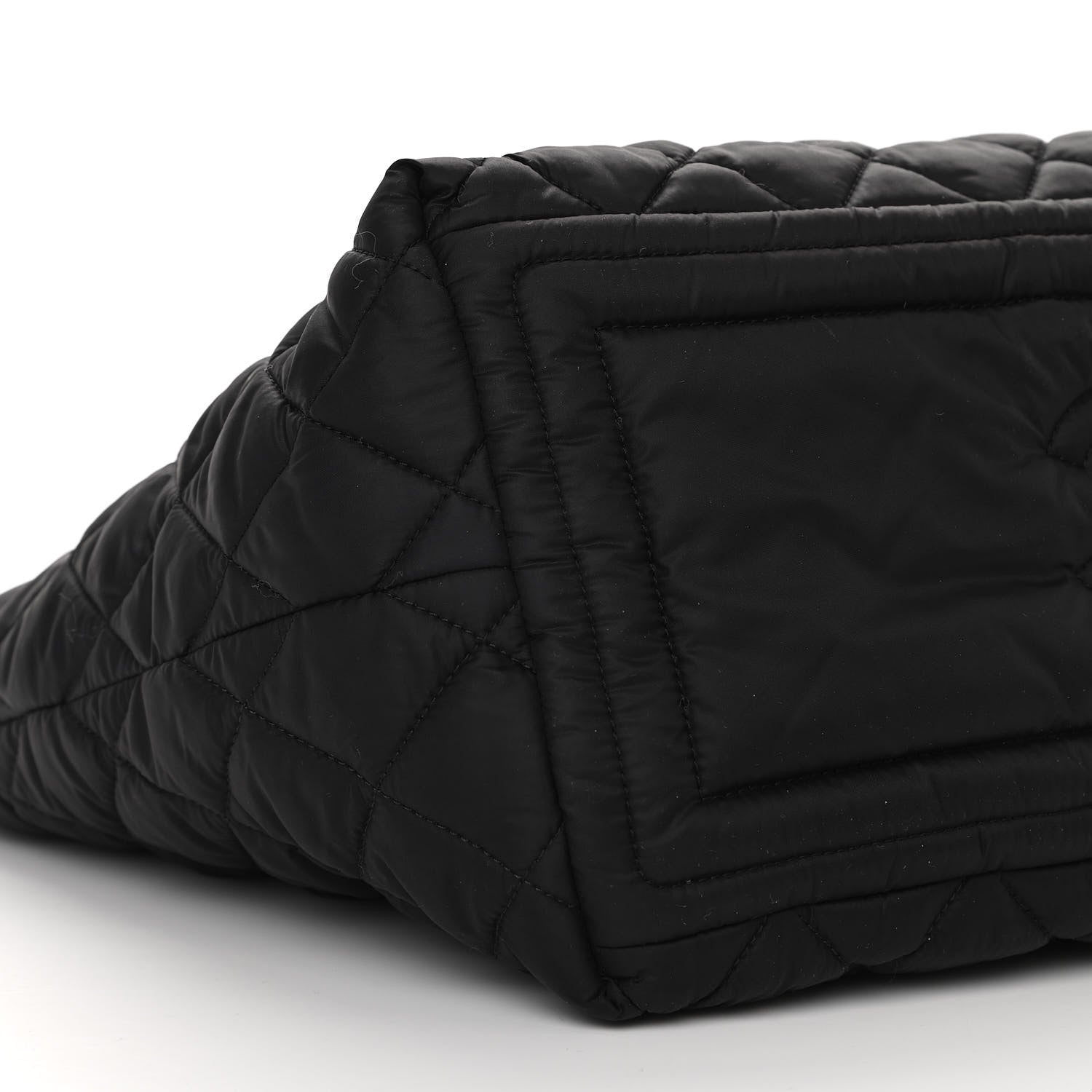 Chanel Nylon Quilted Small Coco Cocoon Tote Black 9 of 10