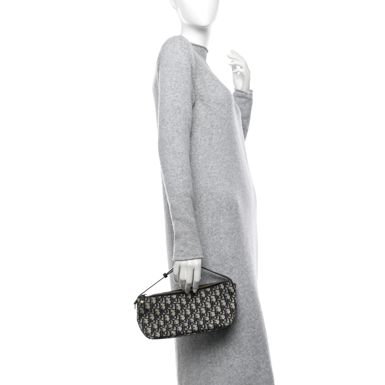 Christian Dior Oblique Medium Diortravel Nomad Pouch Blue 2 of 10