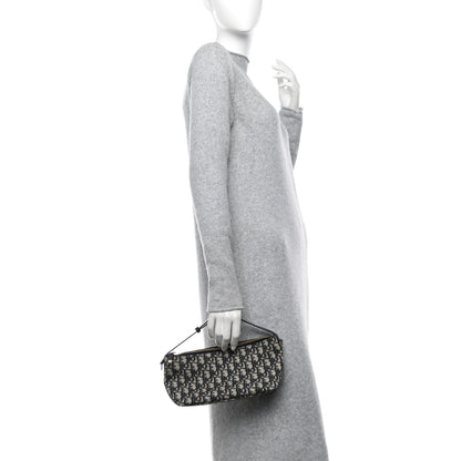 Christian Dior Oblique Medium Diortravel Nomad Pouch Blue 2 of 10