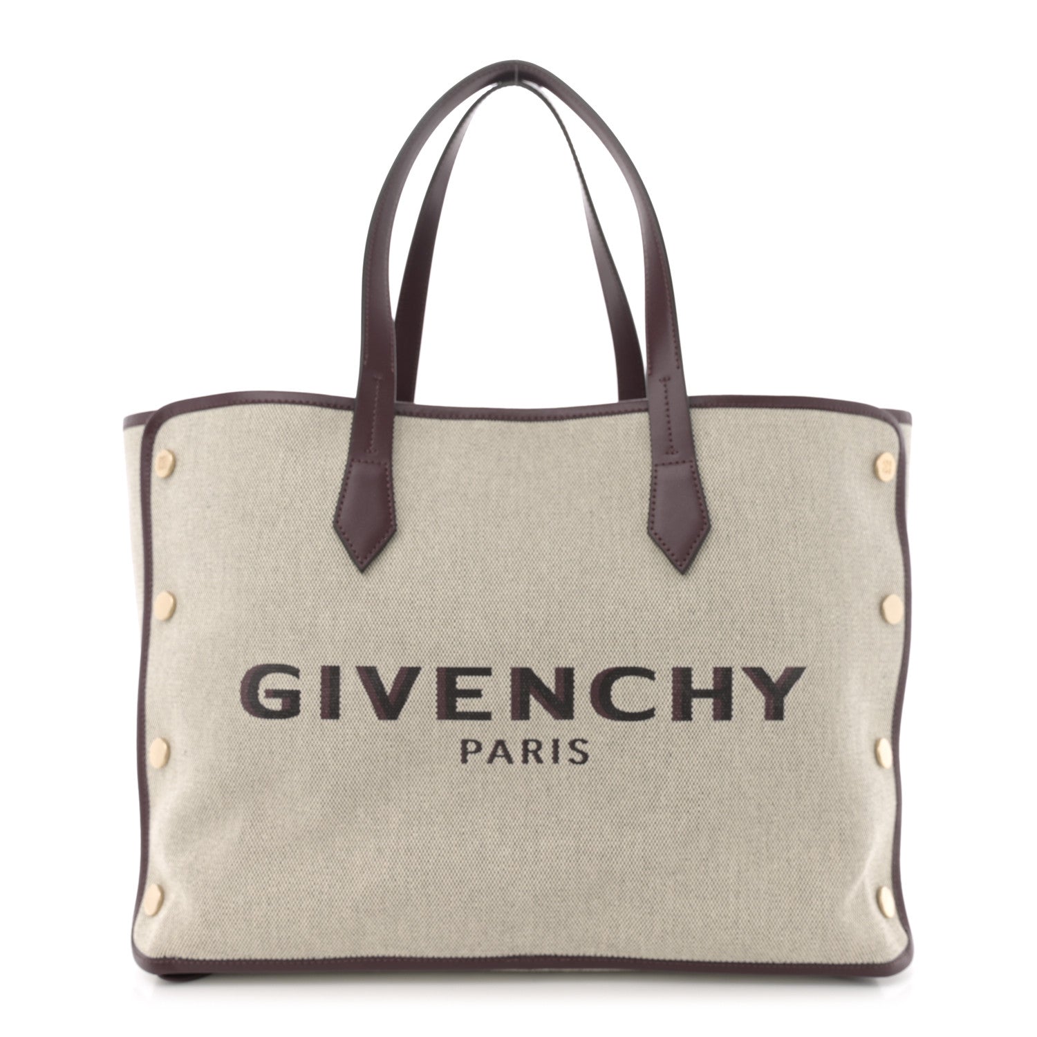 Givenchy Canvas Medium Bond Shopper Tote Aubergine 1 of 10