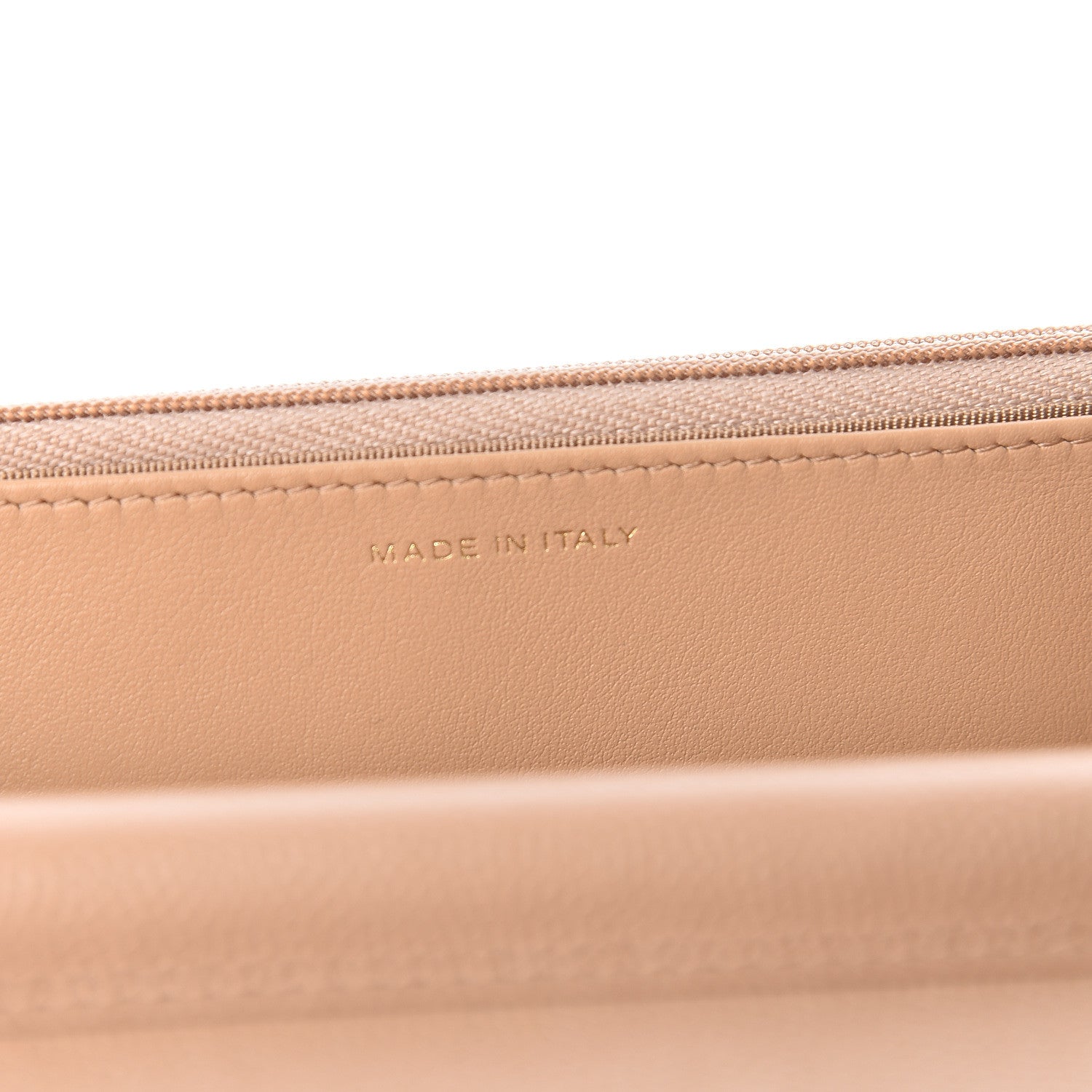 Chanel Caviar Quilted Wallet On Chain WOC Beige 9 of 12