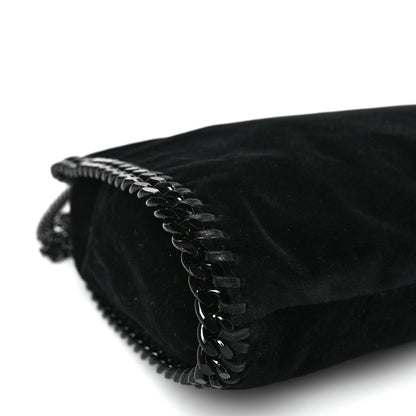 Stella McCartney Velvet Mini Falabella Fold Over Tote Black 7 of 8