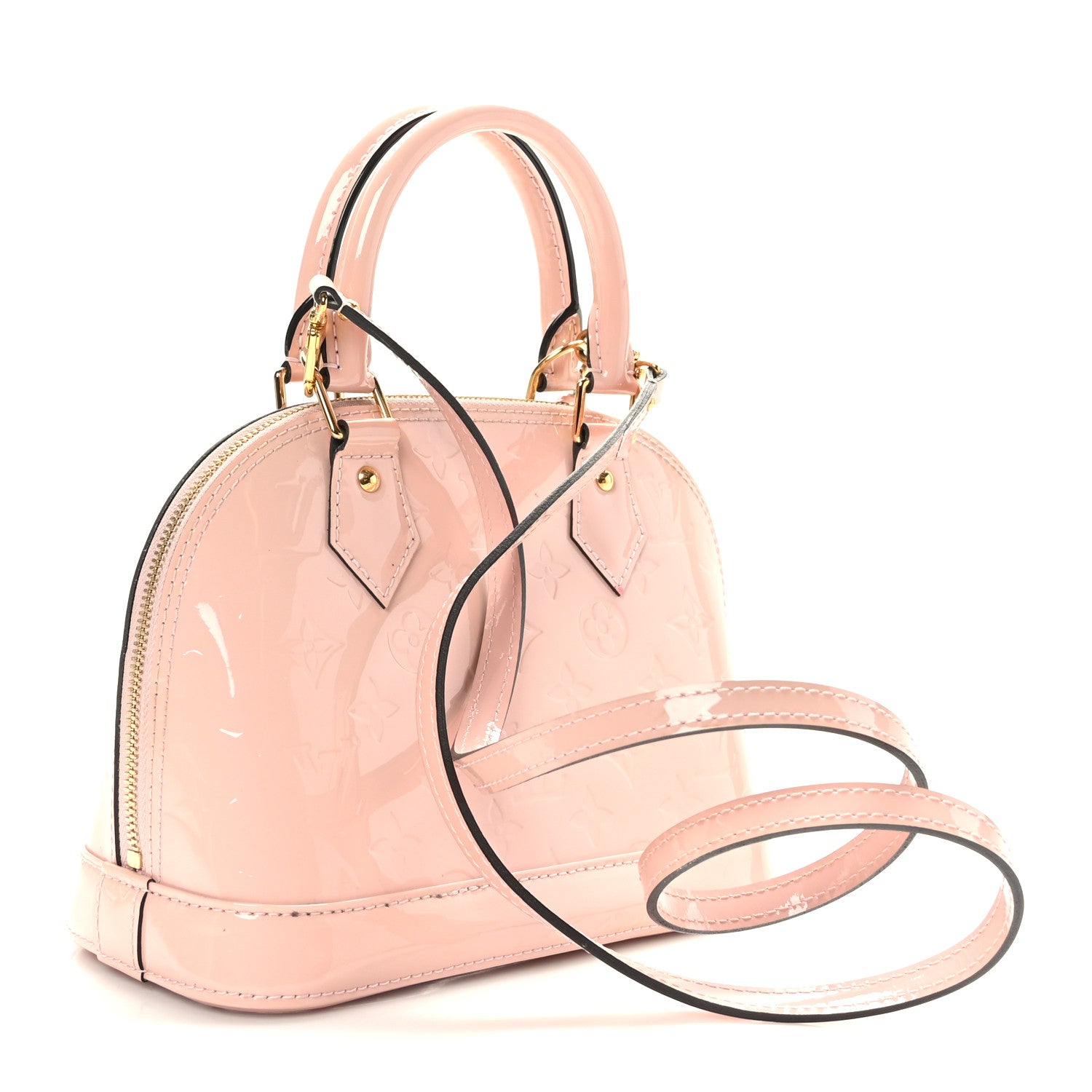 Louis Vuitton Vernis Alma BB Rose Ballerine 3 of 10