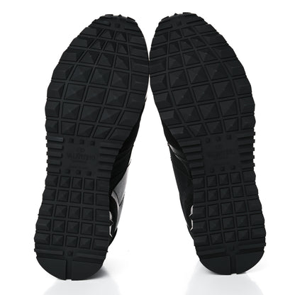 Valentino Garavani Nappa Suede Camouflage Mens Rockrunner Sneakers 41 Black 40.5 Black 5 of 10
