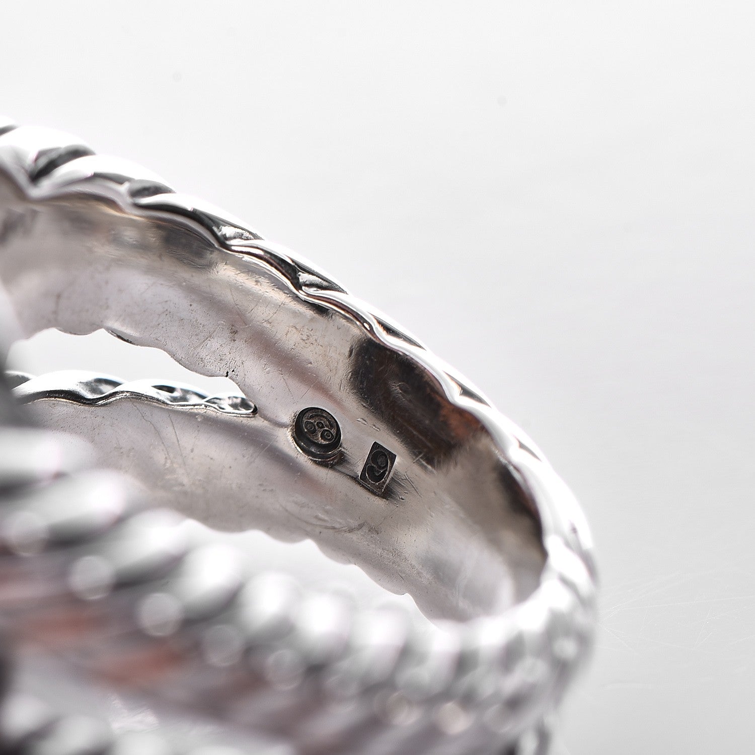 David Yurman Sterling Silver 18K Yellow Gold Diamond Smoky Quartz 14mm Albion Ring 52 6 6 of 7