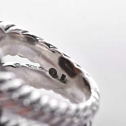 David Yurman Sterling Silver 18K Yellow Gold Diamond Smoky Quartz 14mm Albion Ring 52 6 6 of 7