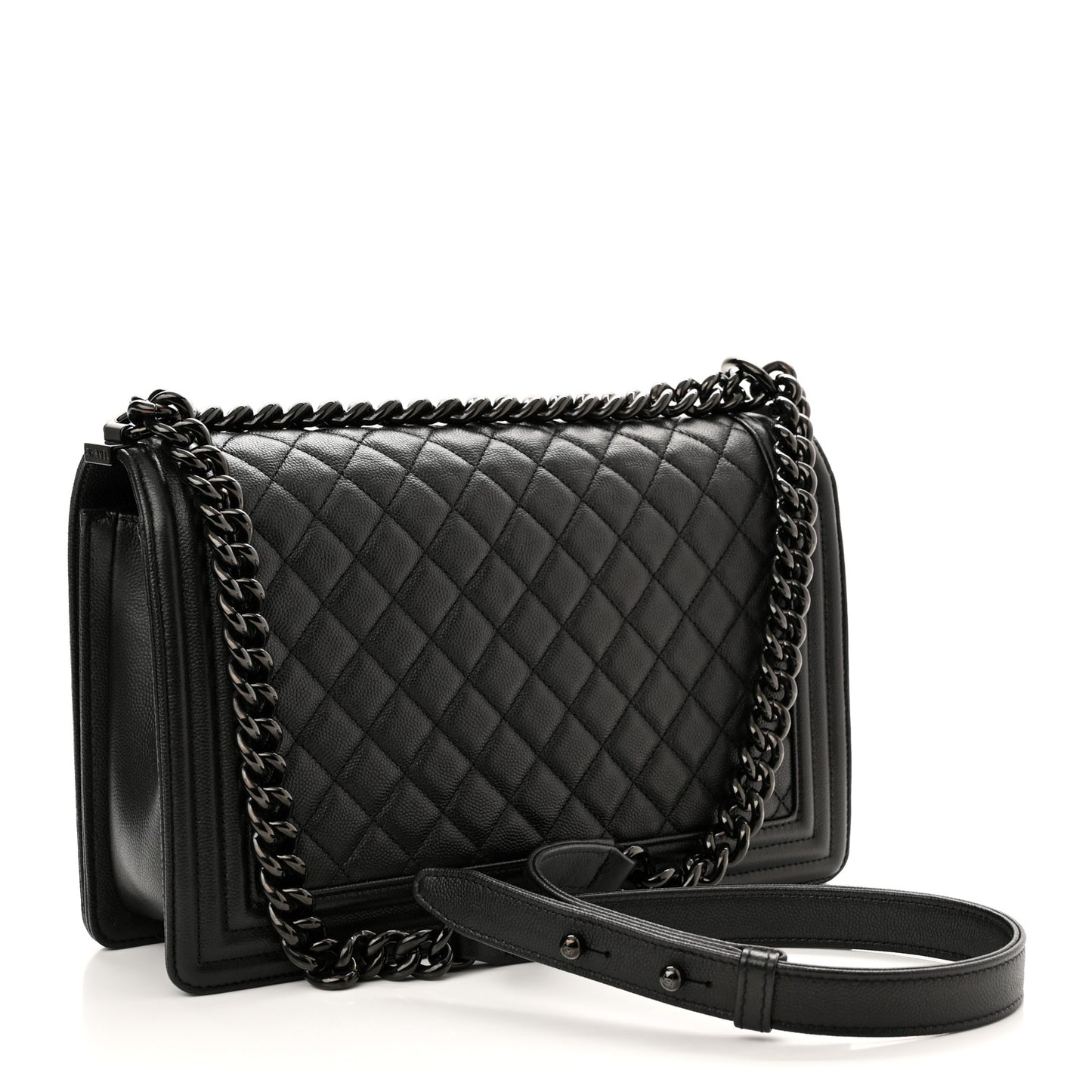 Caviar Quilted New Medium Boy Flap So Black