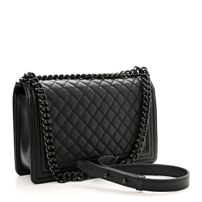 Chanel Caviar Quilted New Medium Boy Flap So Black 3 of 11