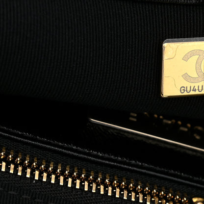 Chanel Aged Calfskin Quilted Mini 31 Shopping Bag Black 7 of 10