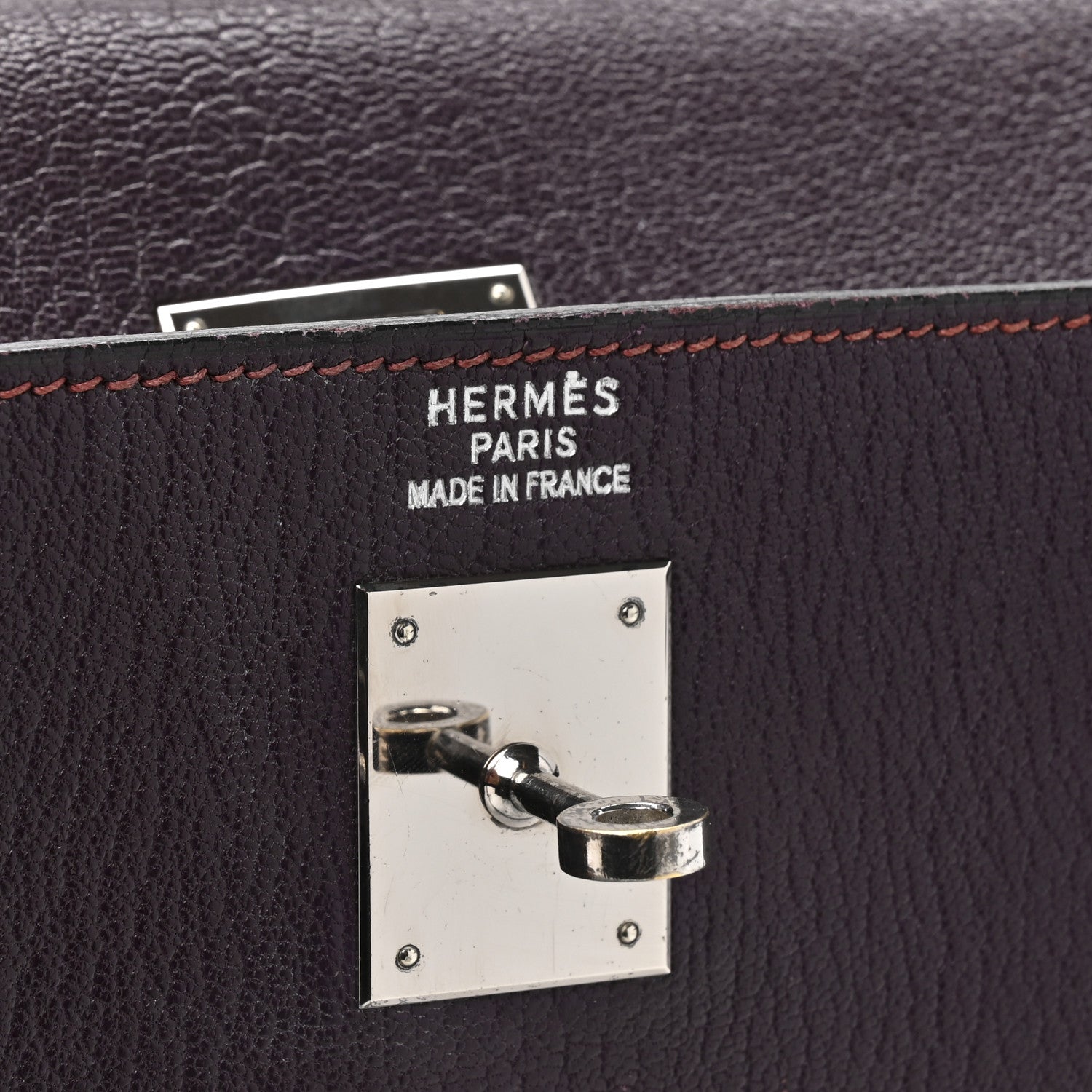 Hermes Chevre Mangalore Kelly Sellier 35 Raisin 11 of 35