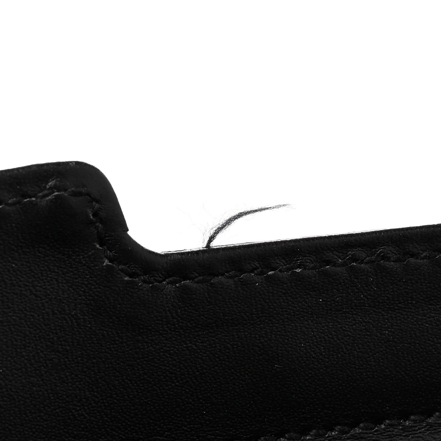 Textured Calfskin Small Classic Y Cabas Black