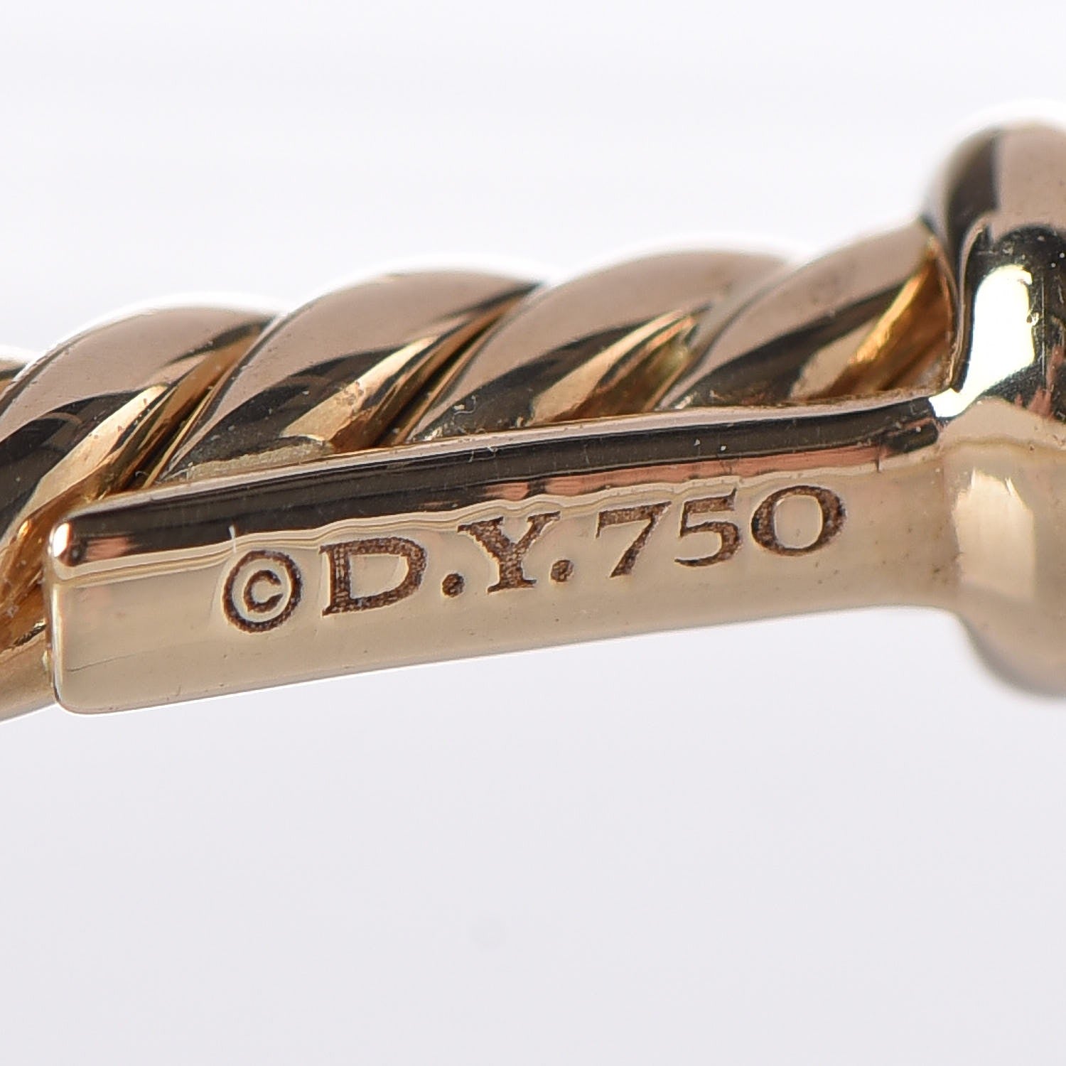 David Yurman 18K Yellow Gold Lapis Lazuli 8.5mm Solari Bracelet 5 of 5