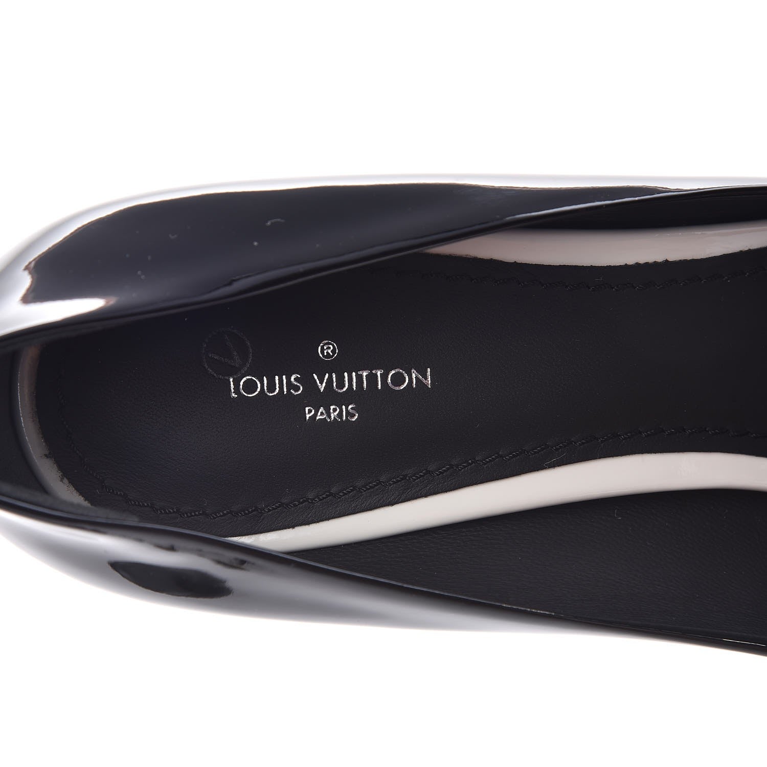 Louis Vuitton Glazed Calfskin Eyeline Pumps 40 Black 8 of 10