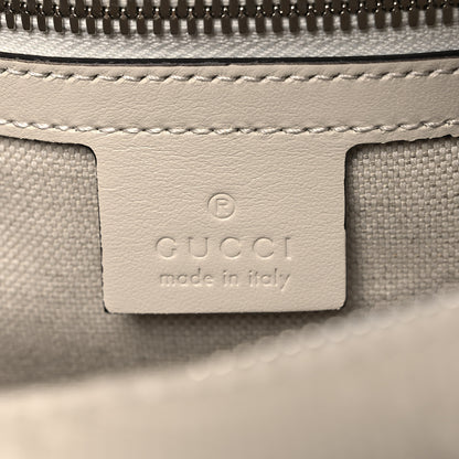 Gucci Calfskin GG Tennis Embossed Square Messenger Bag Mystic White 6 of 10