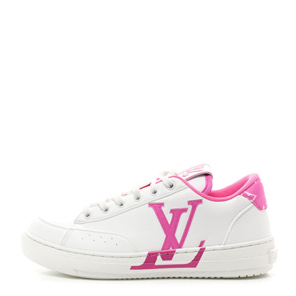 Louis Vuitton Calfskin Charlie Sneaker 37.5 White Fuchsia 1 of 9