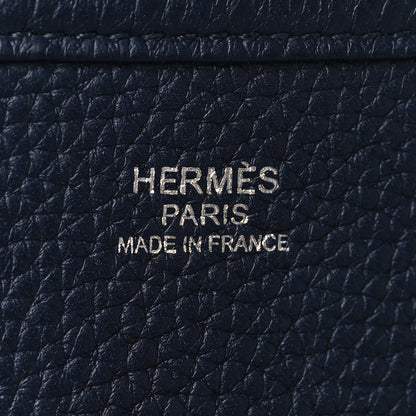 Hermes Taurillon Clemence Evelyne III GM Bleu Nuit 5 of 9