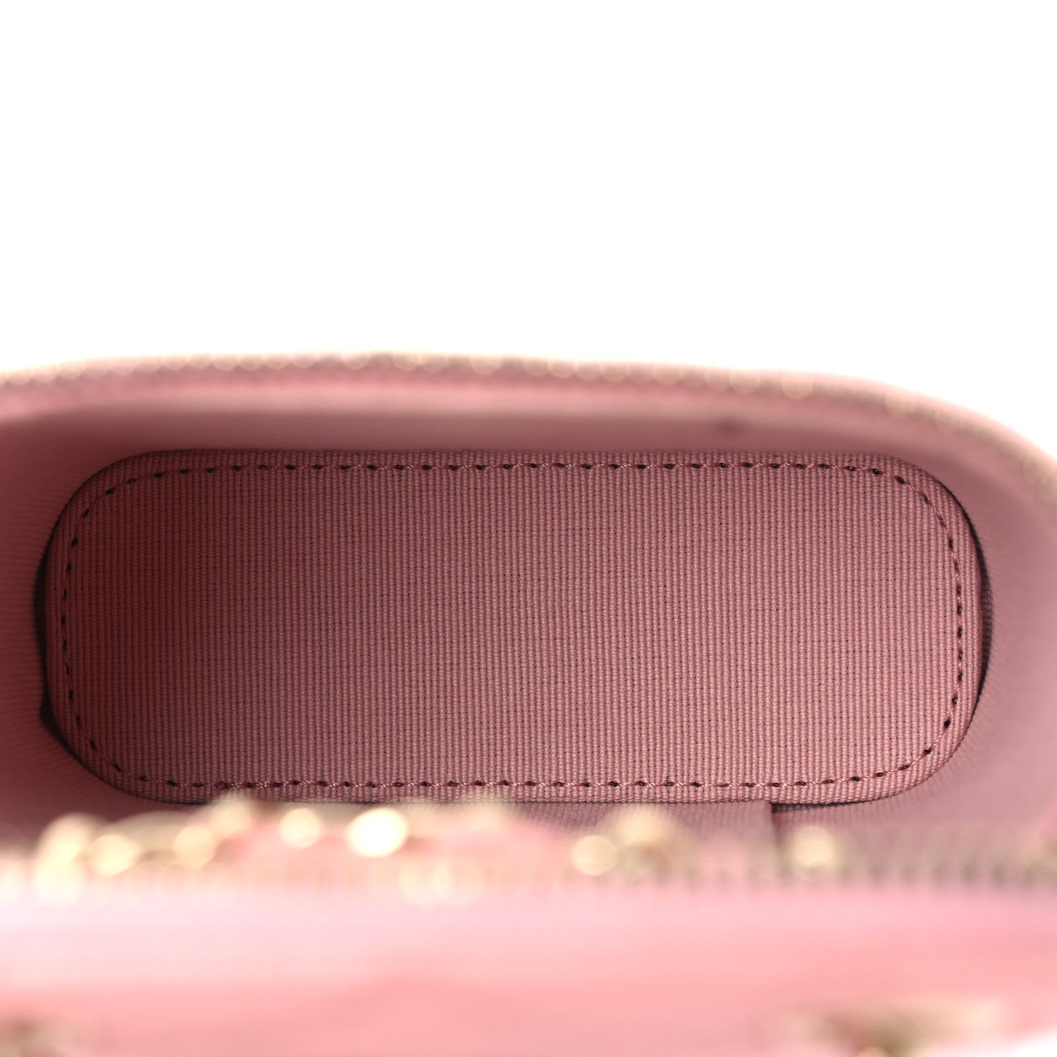 Chanel Caviar Quilted Small Vertical Coco Beauty Vanity Case With Chain Light Pink 5 of 12