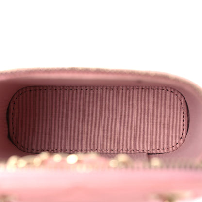 Chanel Caviar Quilted Small Vertical Coco Beauty Vanity Case With Chain Light Pink 5 of 12