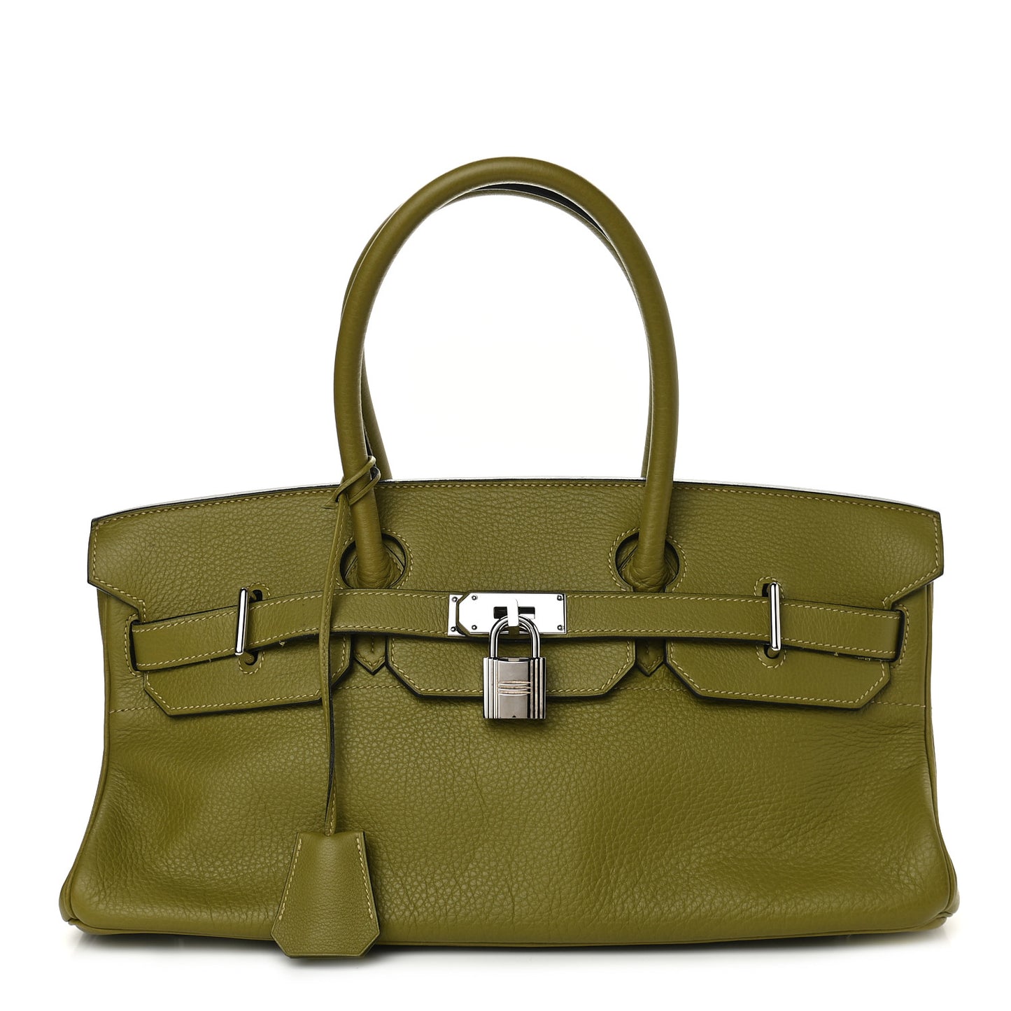 Taurillon Clemence JPG Birkin 42 Chartreuse