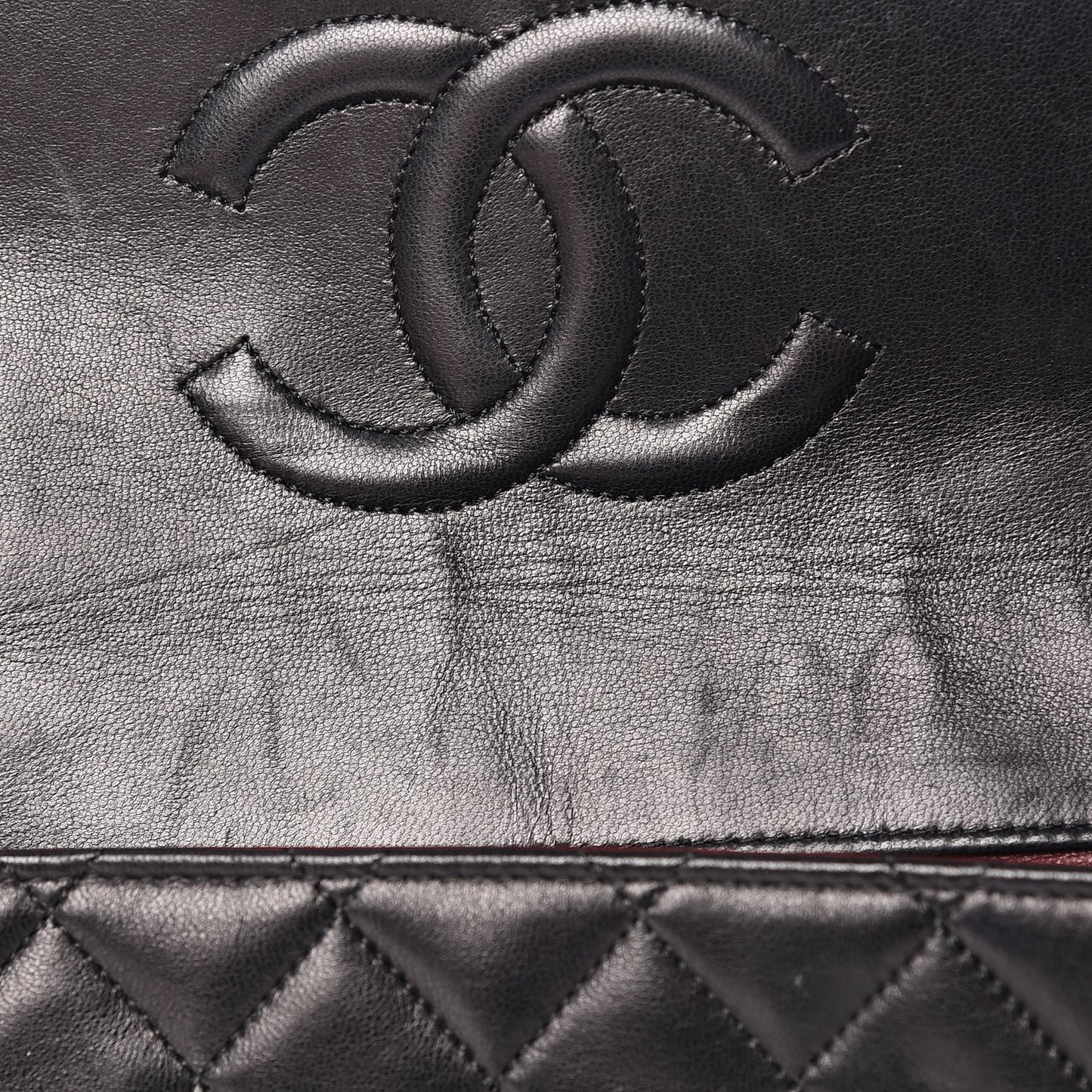 Lambskin Quilted Small Single Flap Black