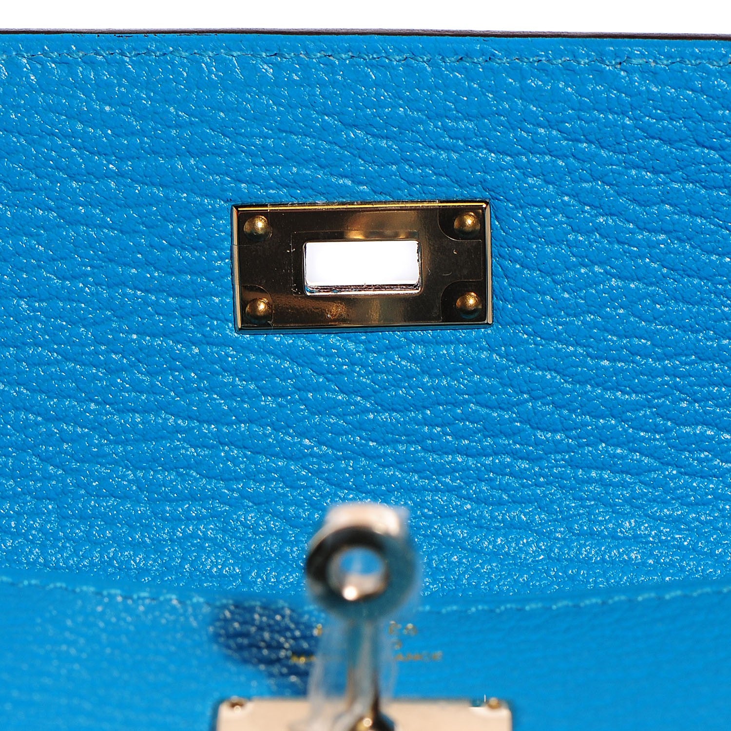Hermes Chevre Mysore Kelly Longue Wallet Bleu Azteque 13 of 16