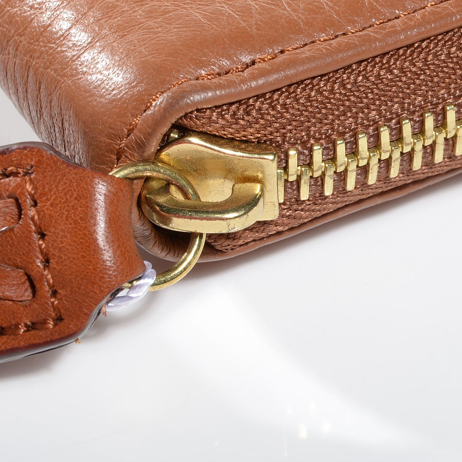 Mulberry Pebbled Leather Effie Zip Around Long Wallet Oak 7 of 8