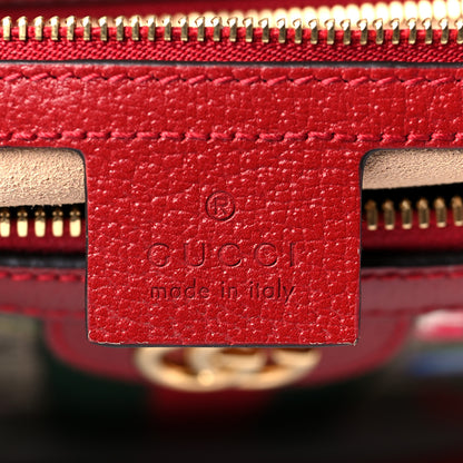 Gucci GG Supreme Monogram Flora Web Medium Ophidia Boston Red 6 of 10