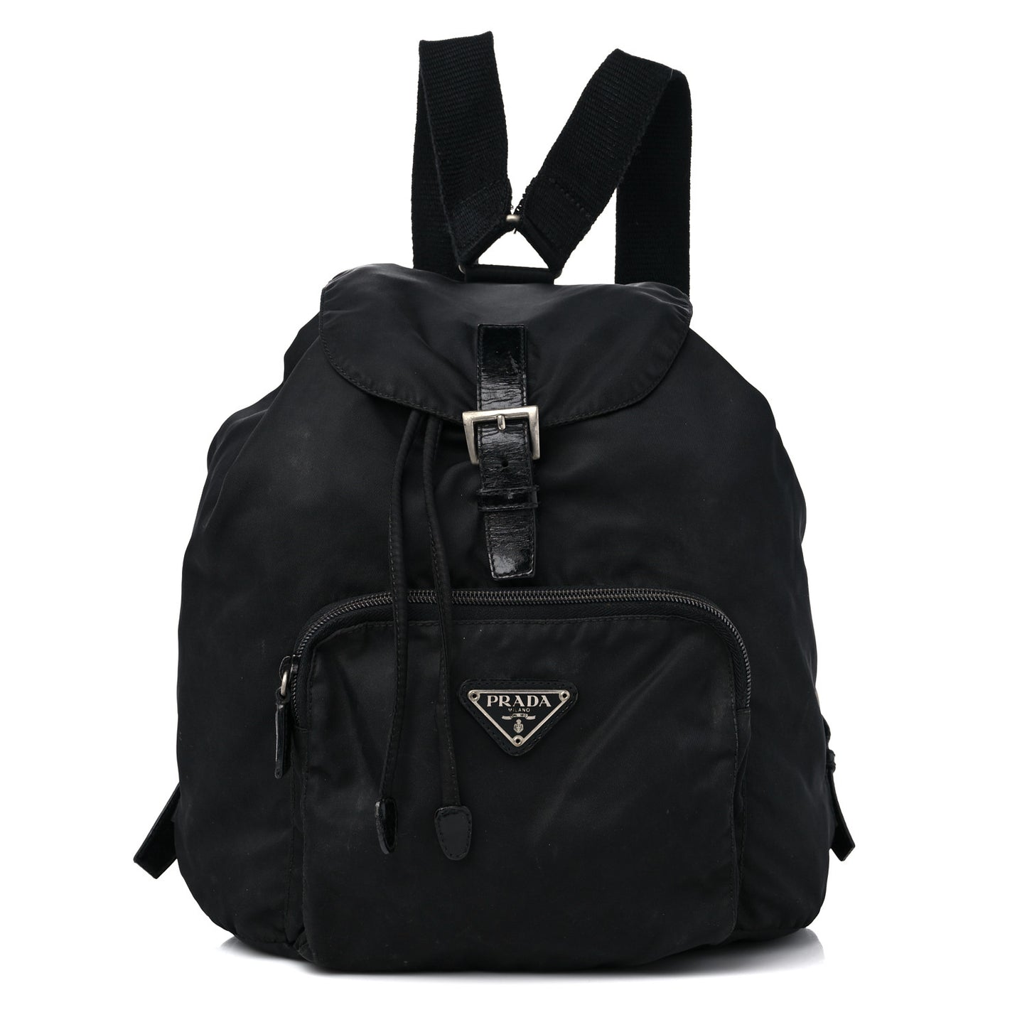 Tessuto Nylon Vela Cinch Backpack Black