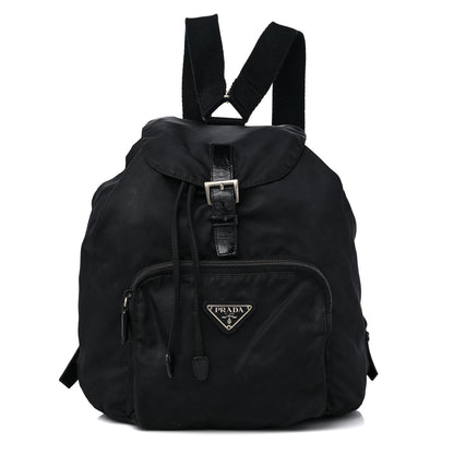 Prada Tessuto Nylon Vela Cinch Backpack Black 1 of 16